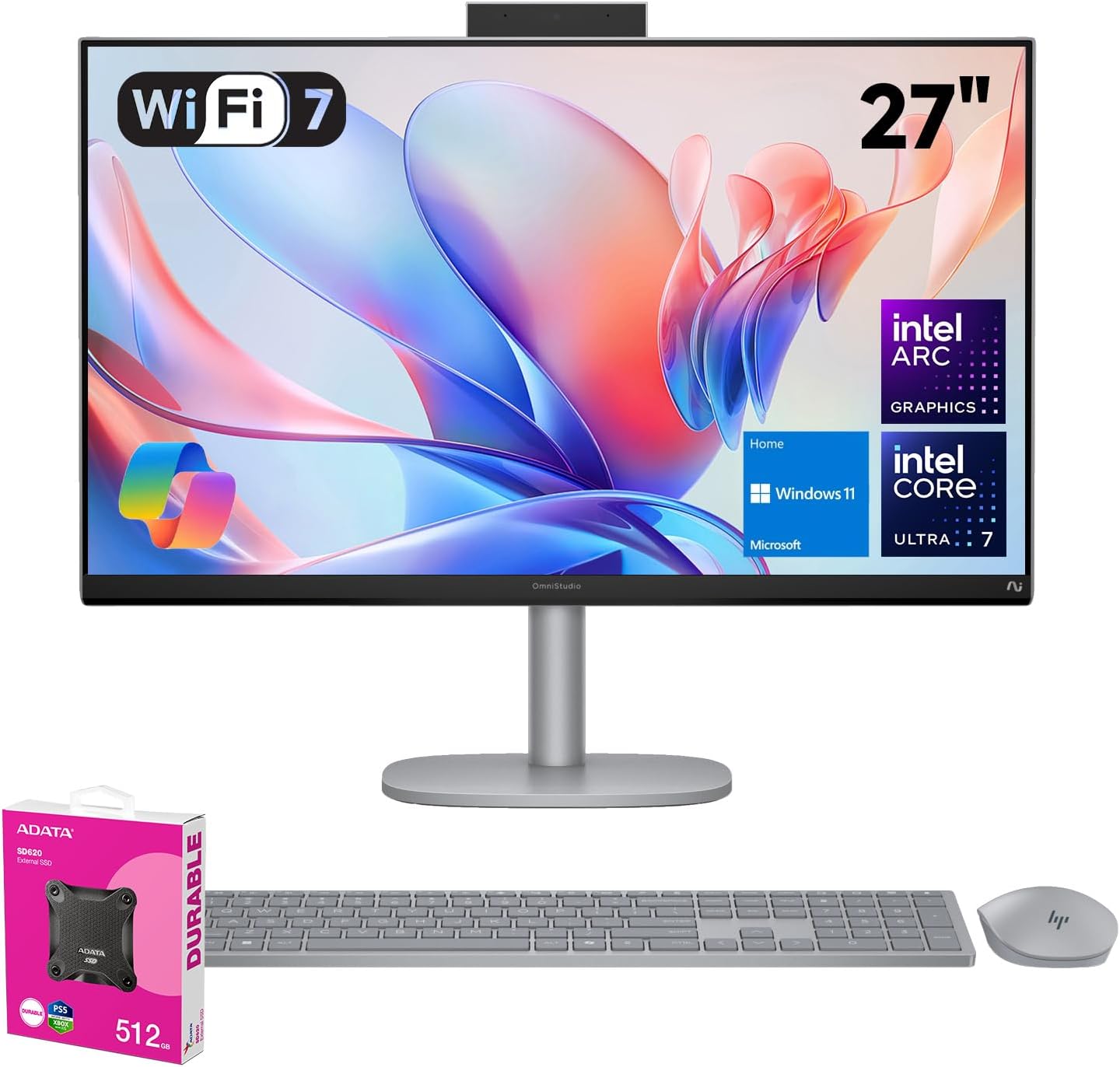 HP OmniStudio X AI Desktop: High-Performance FHD Touchscreen & Copilot AI
