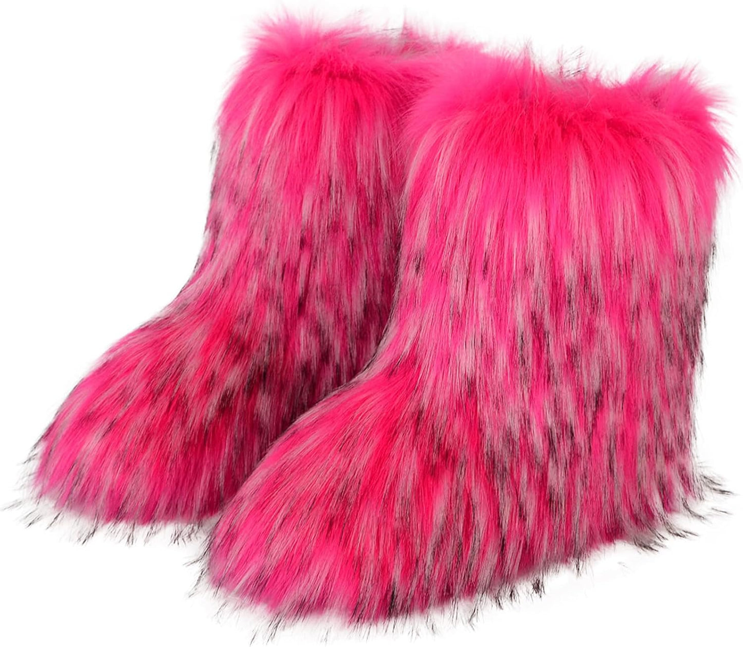 Valpeak Snow Boots for Women - Furry Knee High Winter Boots