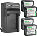 Kastar Battery and AC Charger Set for Hitachi Cameras - 4-Pack