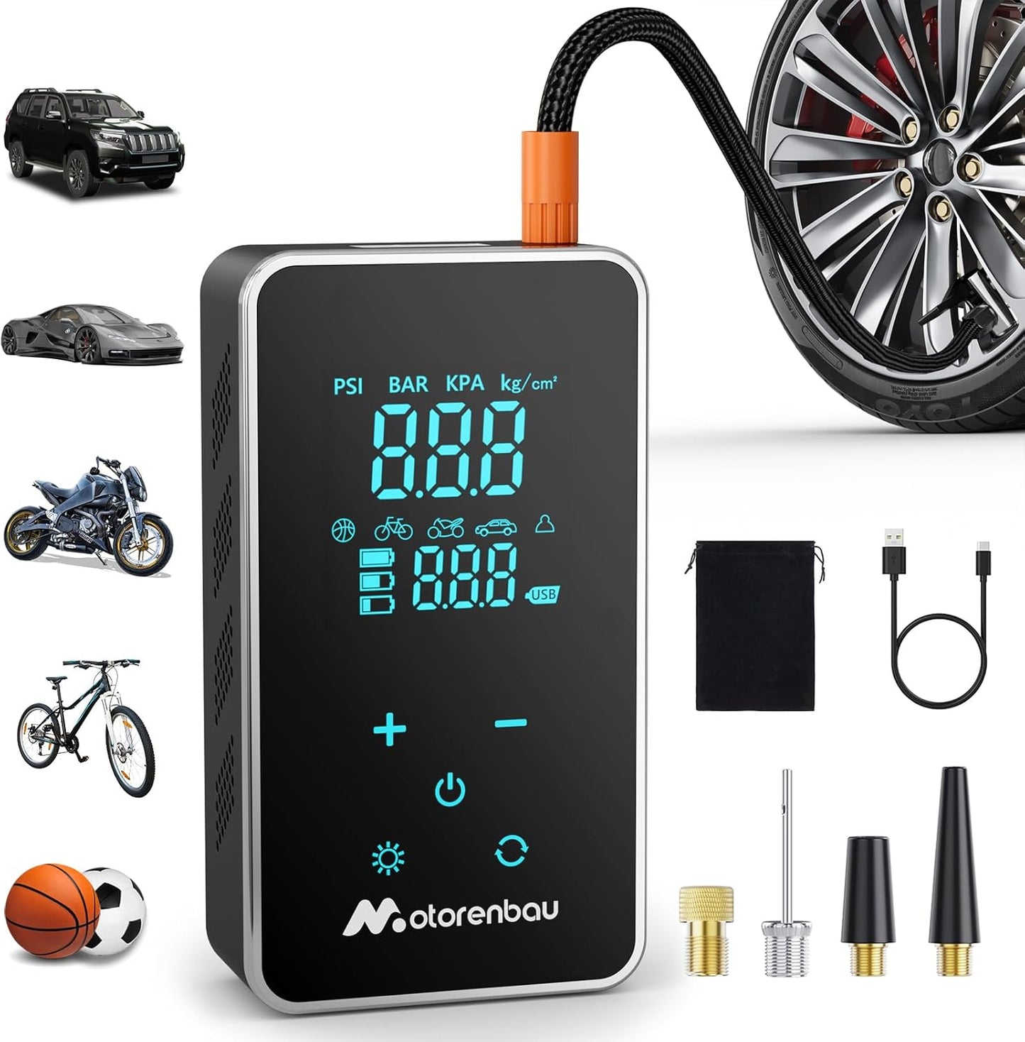 Fast Inflate 150PSI Cordless Tire Pump