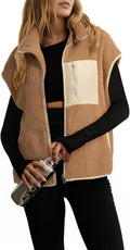 Dokotoo Womens Fleece Sherpa Vest - Cozy Layering Piece