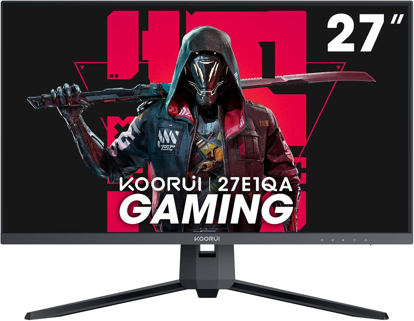 KOORUI 27 Gaming Monitor: 144Hz QHD 2K, 1ms Response, G-Sync/FreeSync