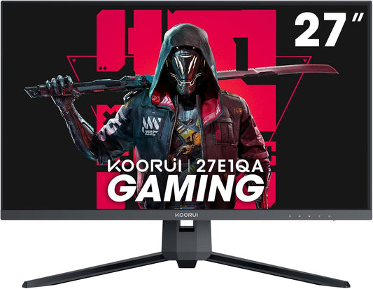 KOORUI 27 Gaming Monitor: 144Hz QHD 2K, 1ms Response, G-Sync/FreeSync