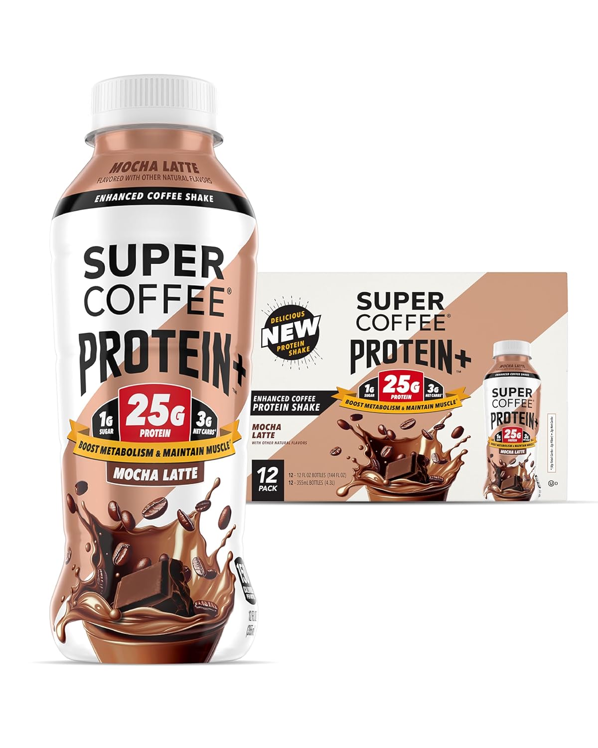 SUPER COFFEE Protein+ Keto Protein Coffee for Energy Boost