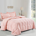 HIG 3pc Prewashed All Season Down Alternative Comforter - Queen Peach