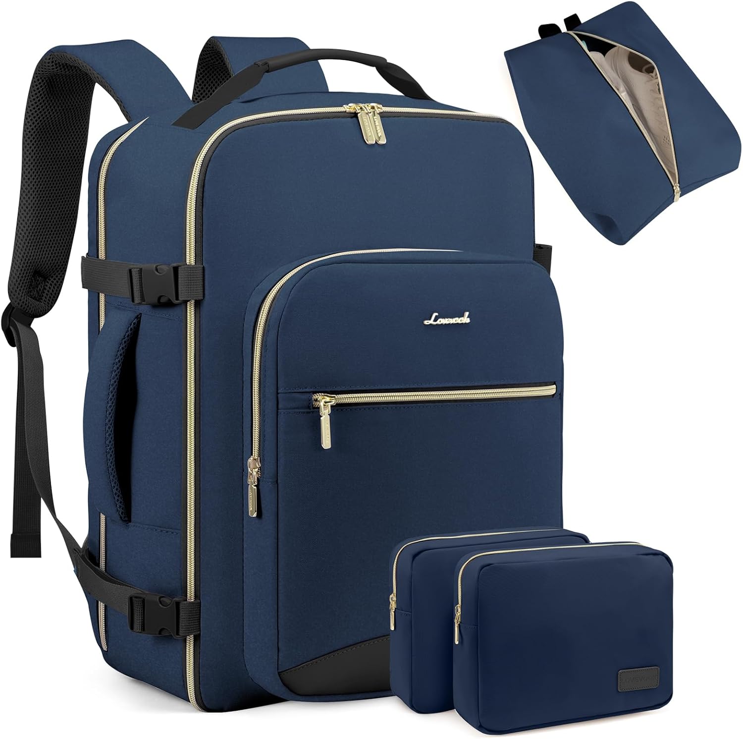 LOVEVOOK Travel Backpack for Women Men - Flight Approved 40L