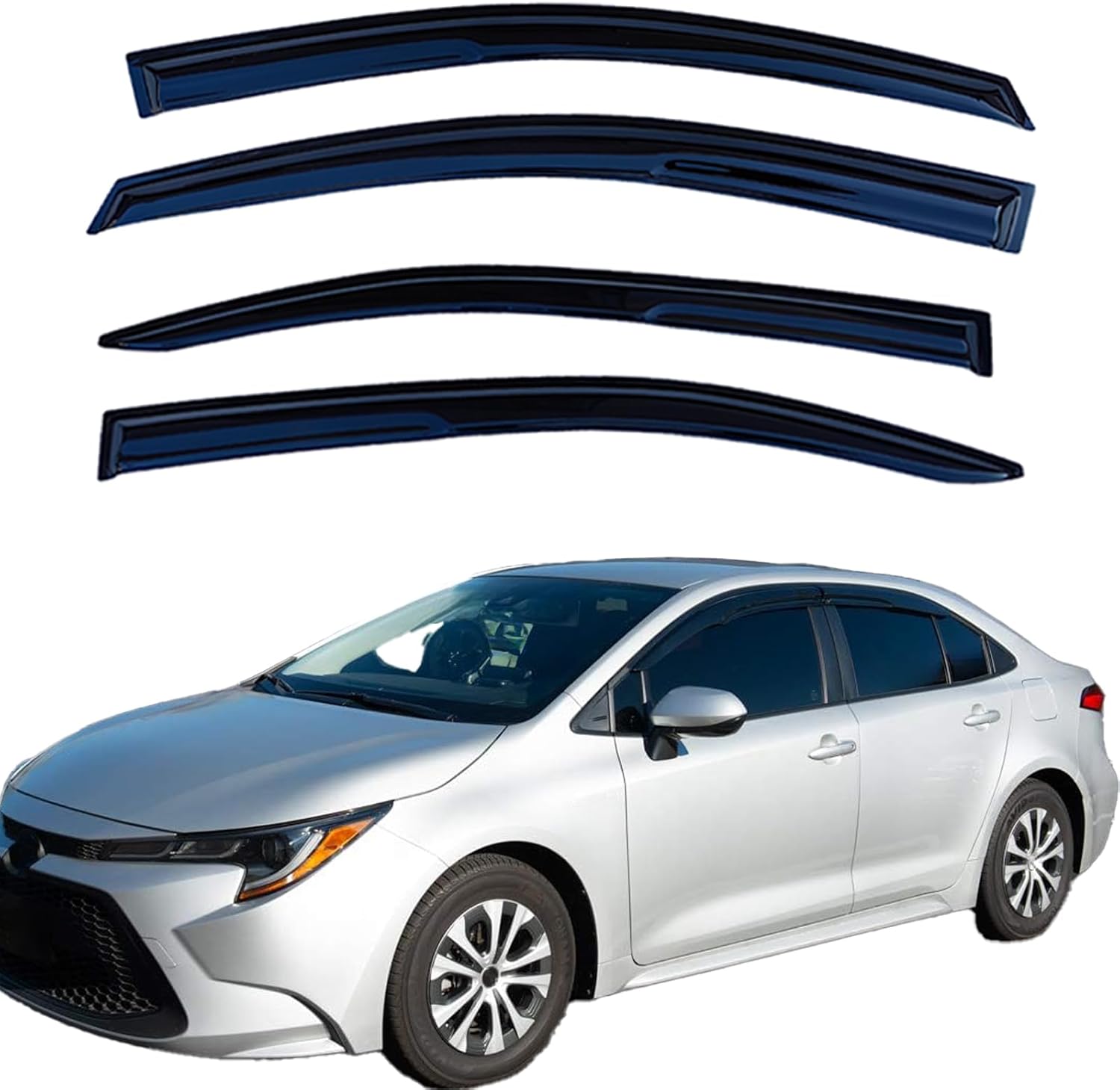 Rain Guards Window Visors for Toyota Corolla Sedan 2020-2025