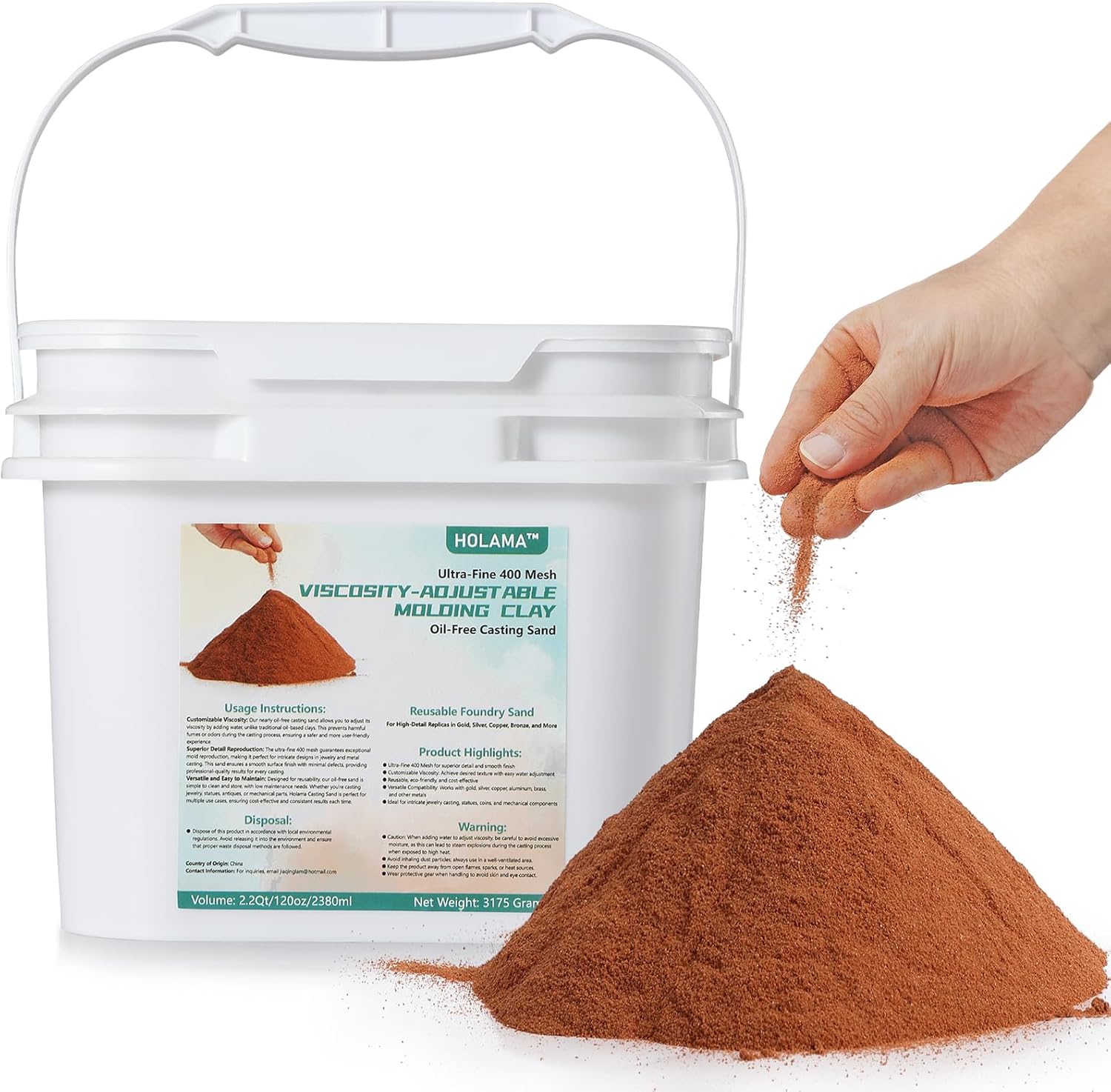 Premium Ultra-Fine 400 Mesh Oil-Free Casting Sand for Jewelry