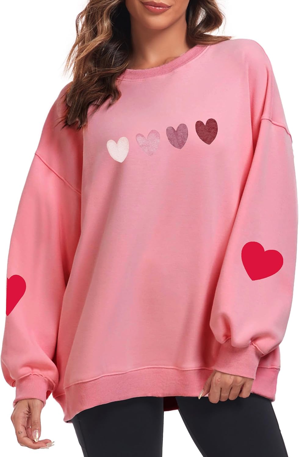 Love in Style: Oversized Heart Sweatshirt