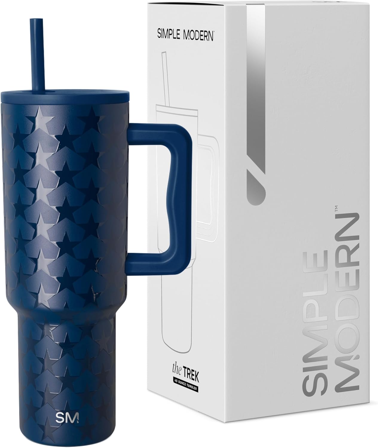 Simple Modern 40 oz Trek Tumbler with Handle and Straw Lid