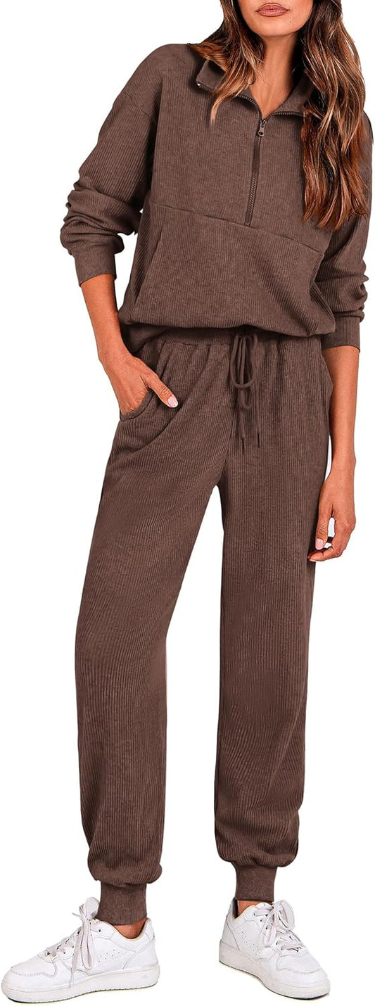 PRETTYGARDEN Women's Fall 2 Piece Lounge Sets for Comfort