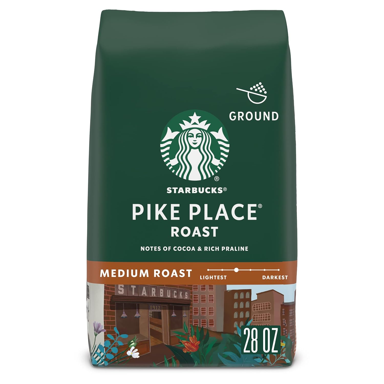 Starbucks Pike Place Roast Ground Coffee - Bold Medium Roast