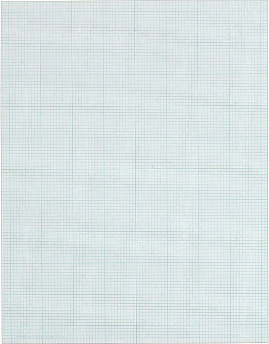 Tops Cross-Section Pad, 8-1/2x11, Graph Rule, 50 Sheets - Ideal for Precise Diagrams