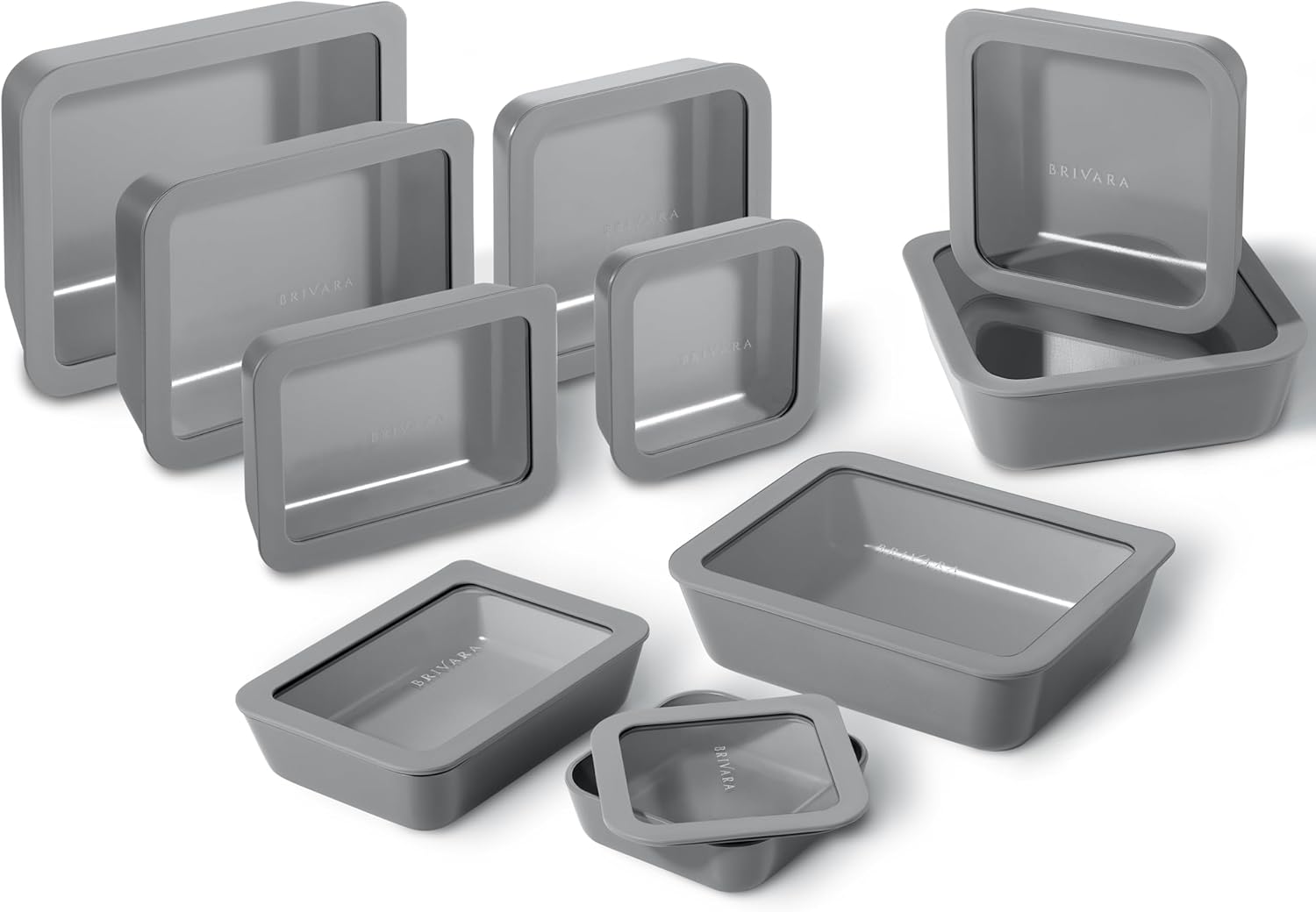 Ceramic Coated Glass Food Storage Containers for Freshness