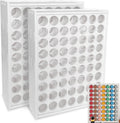 paint organizer 2 pcs 63 holes acrylic paint organizer - Vertical Wall