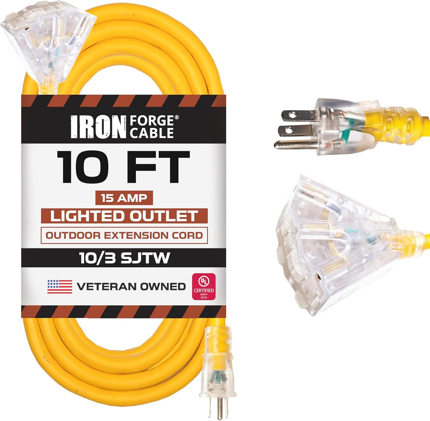 Iron Forge Cable 10 Gauge 10ft Heavy Duty Extension Cord Review