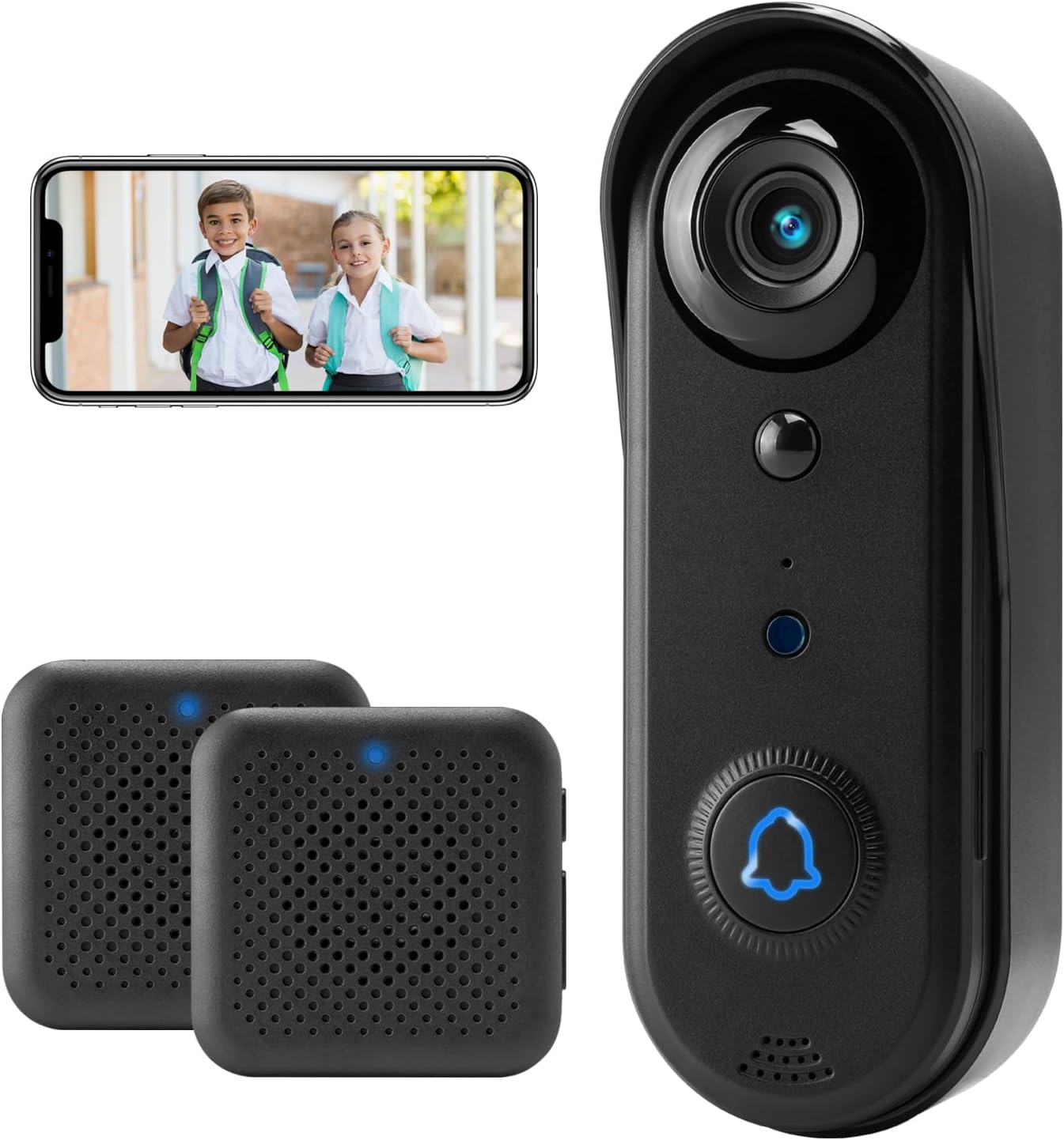 SonoxJunan HD Video Doorbell: AI Human Detection