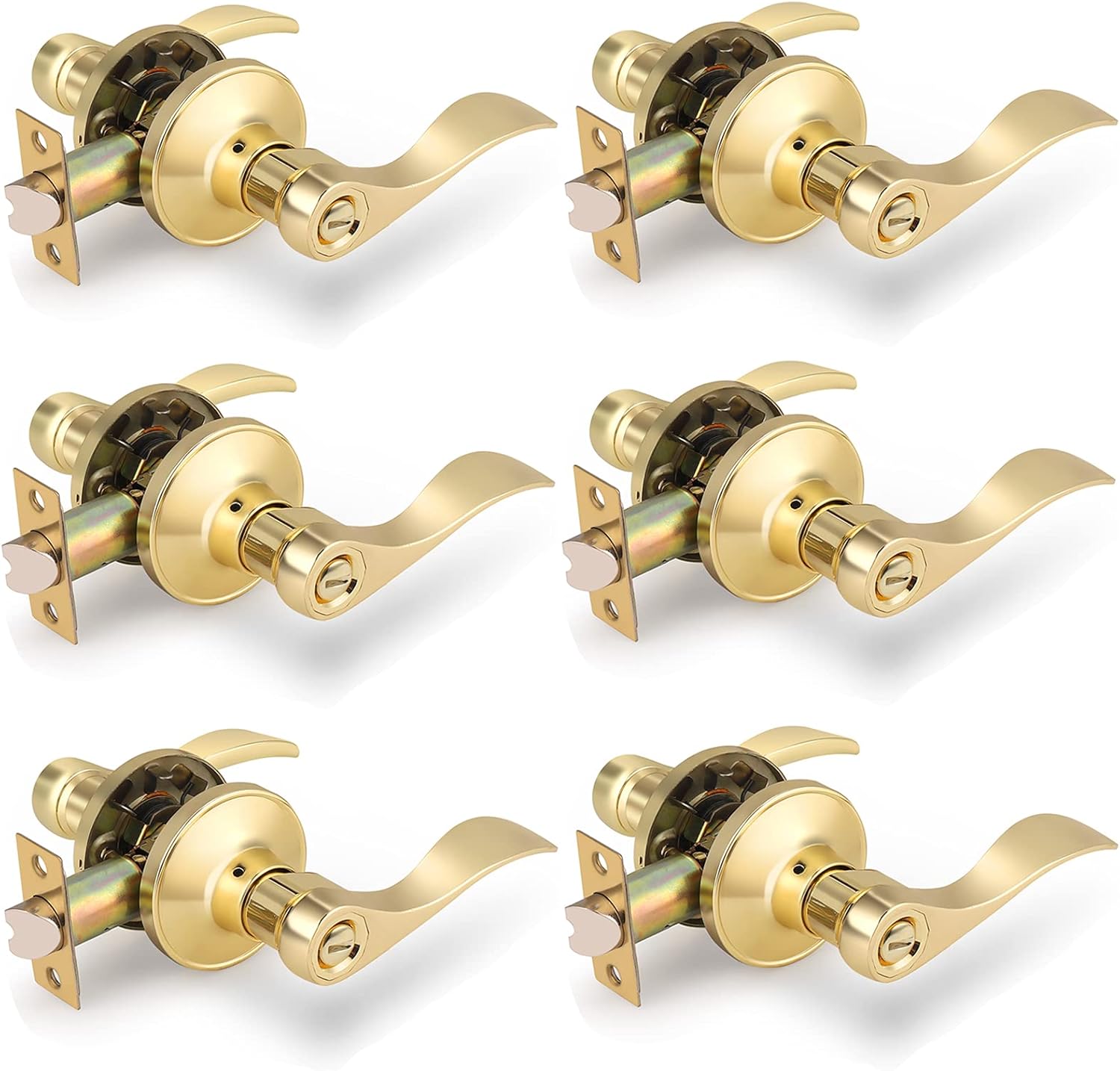 Gobrico Drop-Style Privacy Levers for Bedroom and Bathroom Use