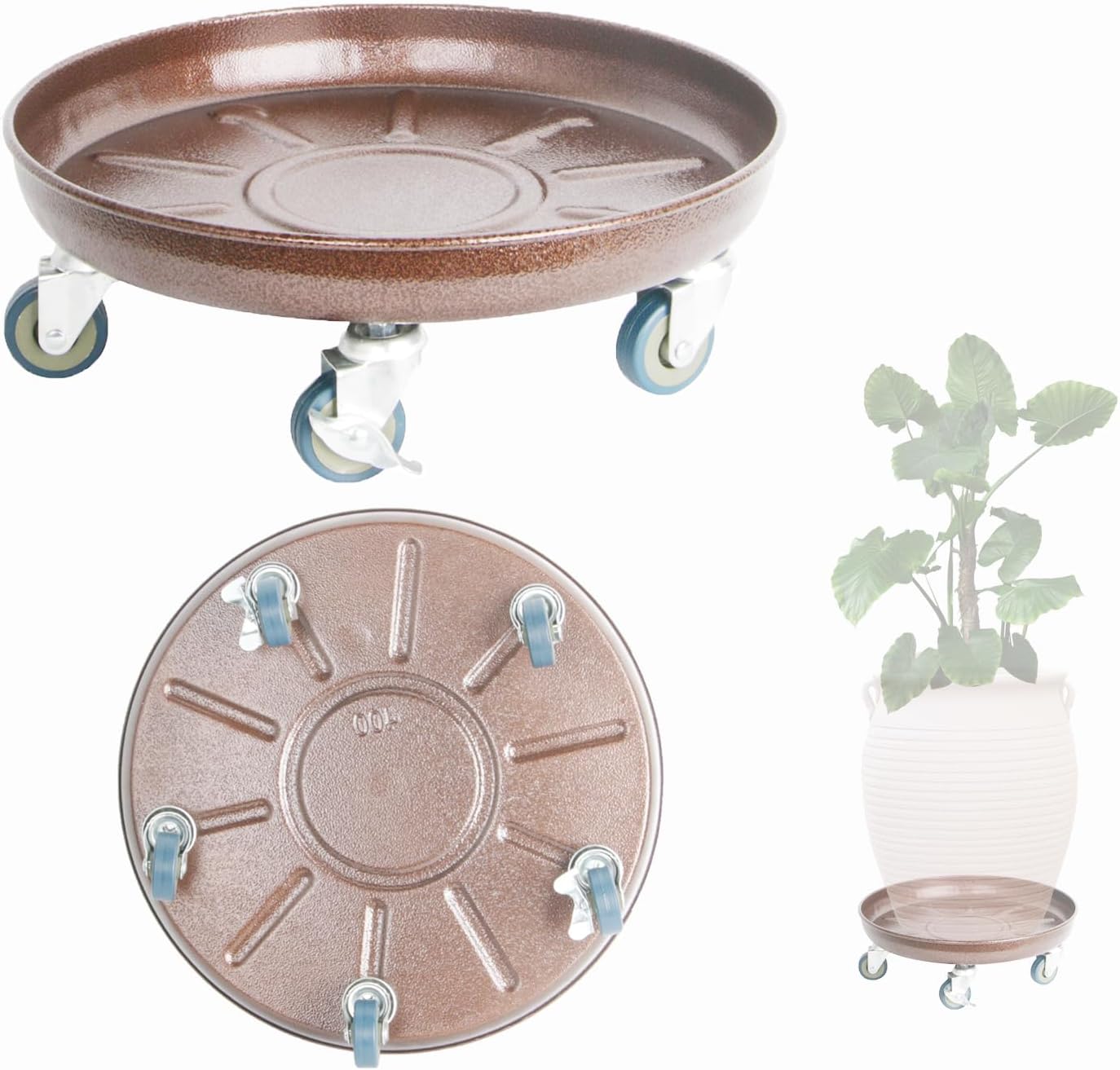 Heavy Duty Plant Caddy with Wheels for Indoor and Outdoor Use