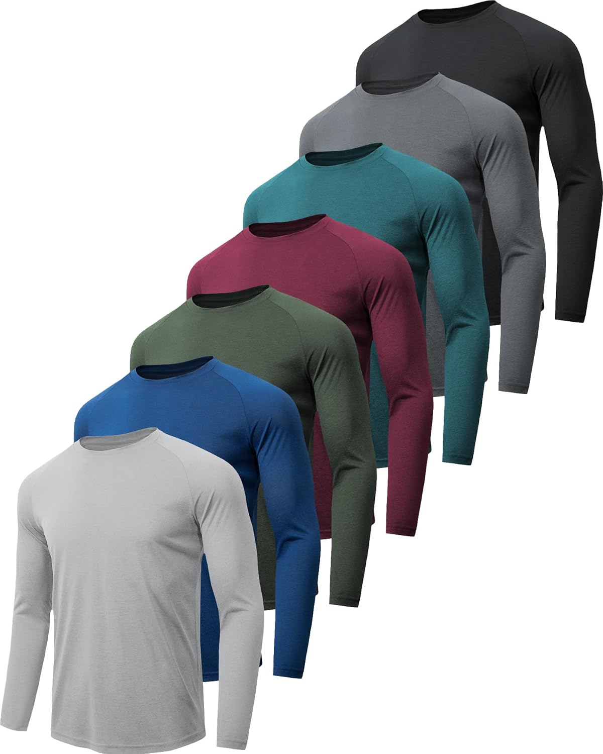 MLYENX Long Sleeve Shirts for Men with UPF 50+ Sun Protection