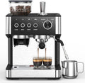 20 Bar Espresso Machine with Grinder - Anti-Clog System