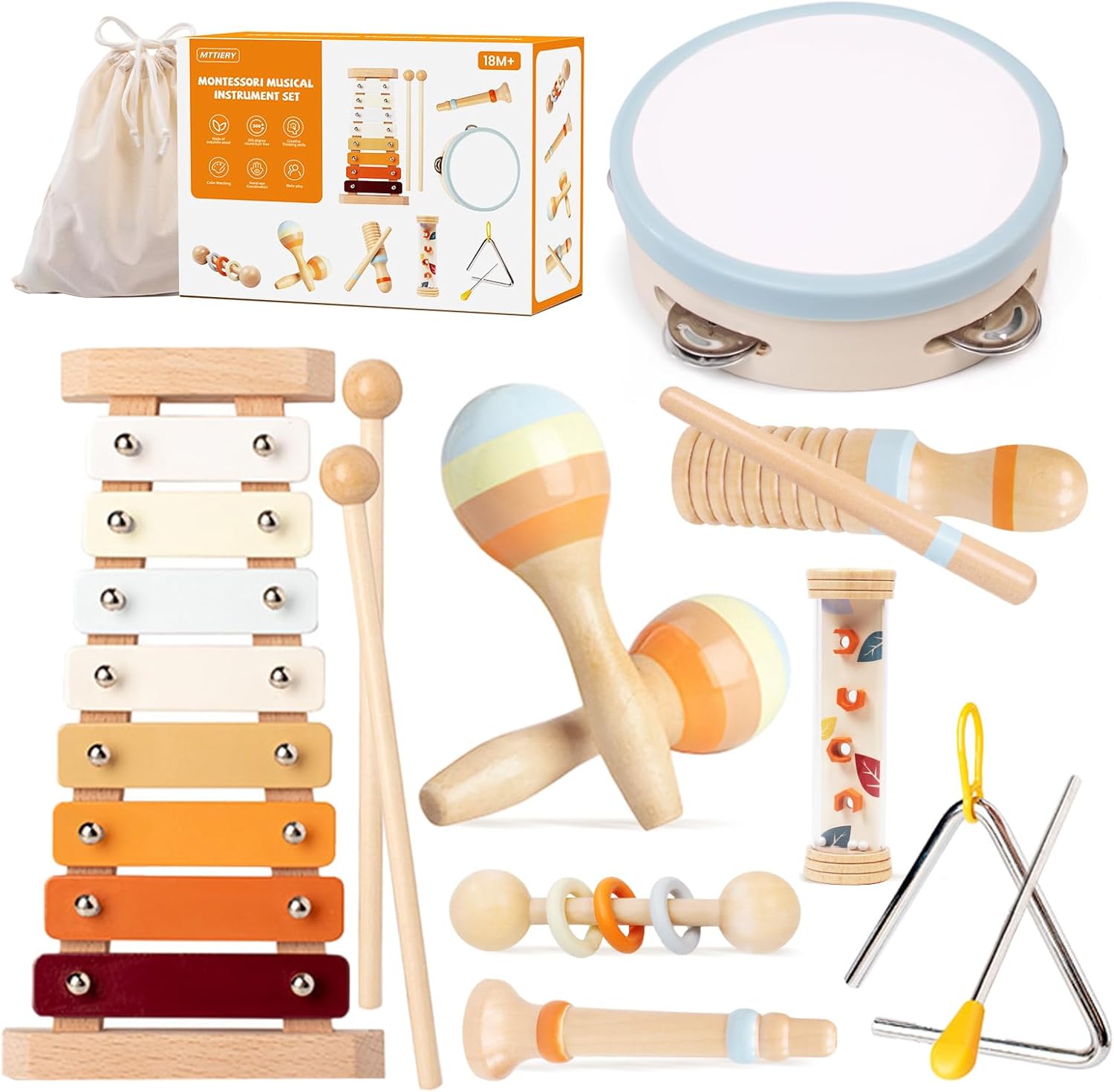 Montessori Musical Toy Set for Toddler Learning
