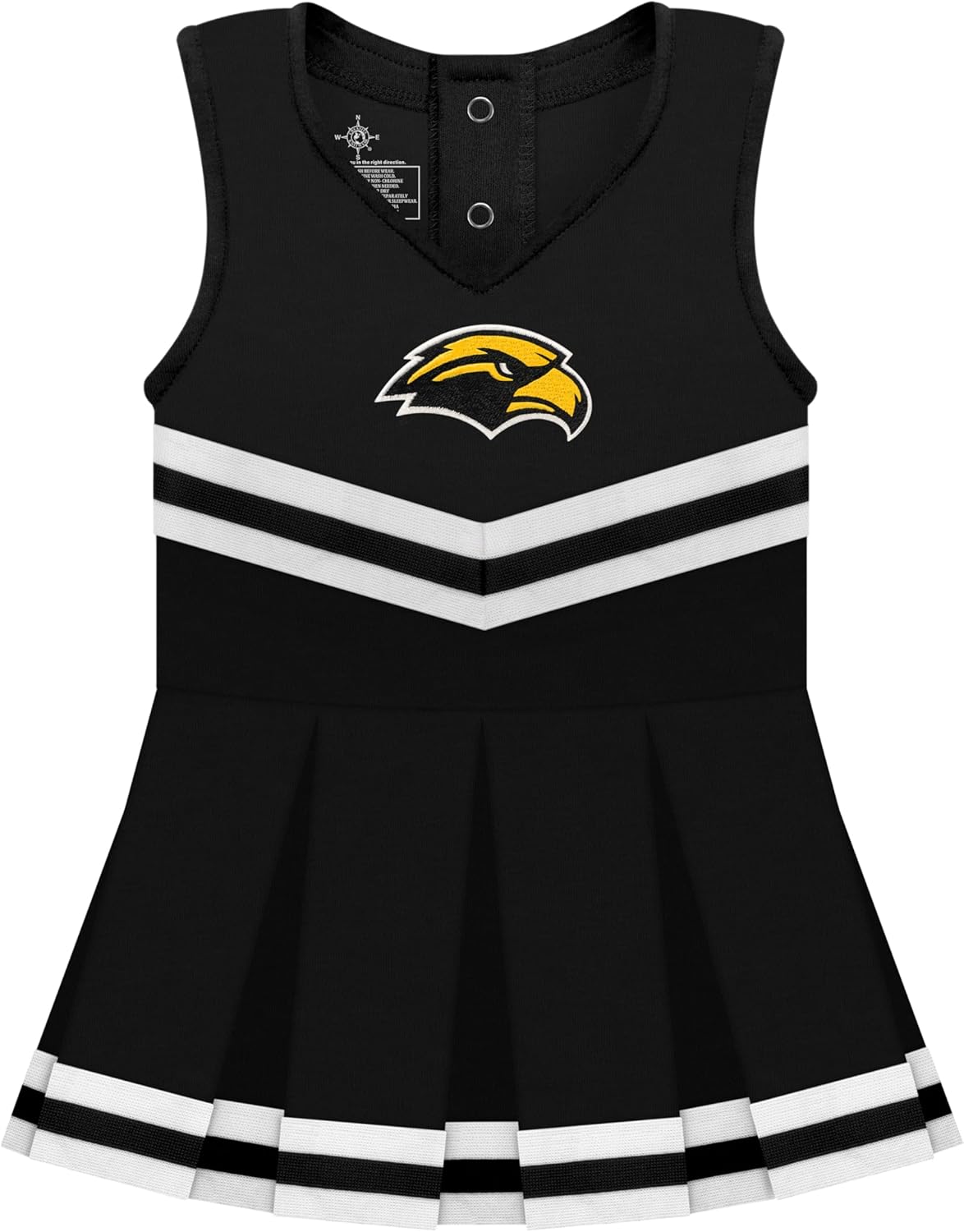 College Baby NCAA Cheerleader Bodysuit Dress for Baby Girls