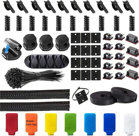 Magnetic Cable Organizer Kit for Efficient Workspace