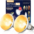 MIXJOY 2 Pack 100W Reptile Heat Lamp Bulb for Healthy Pets