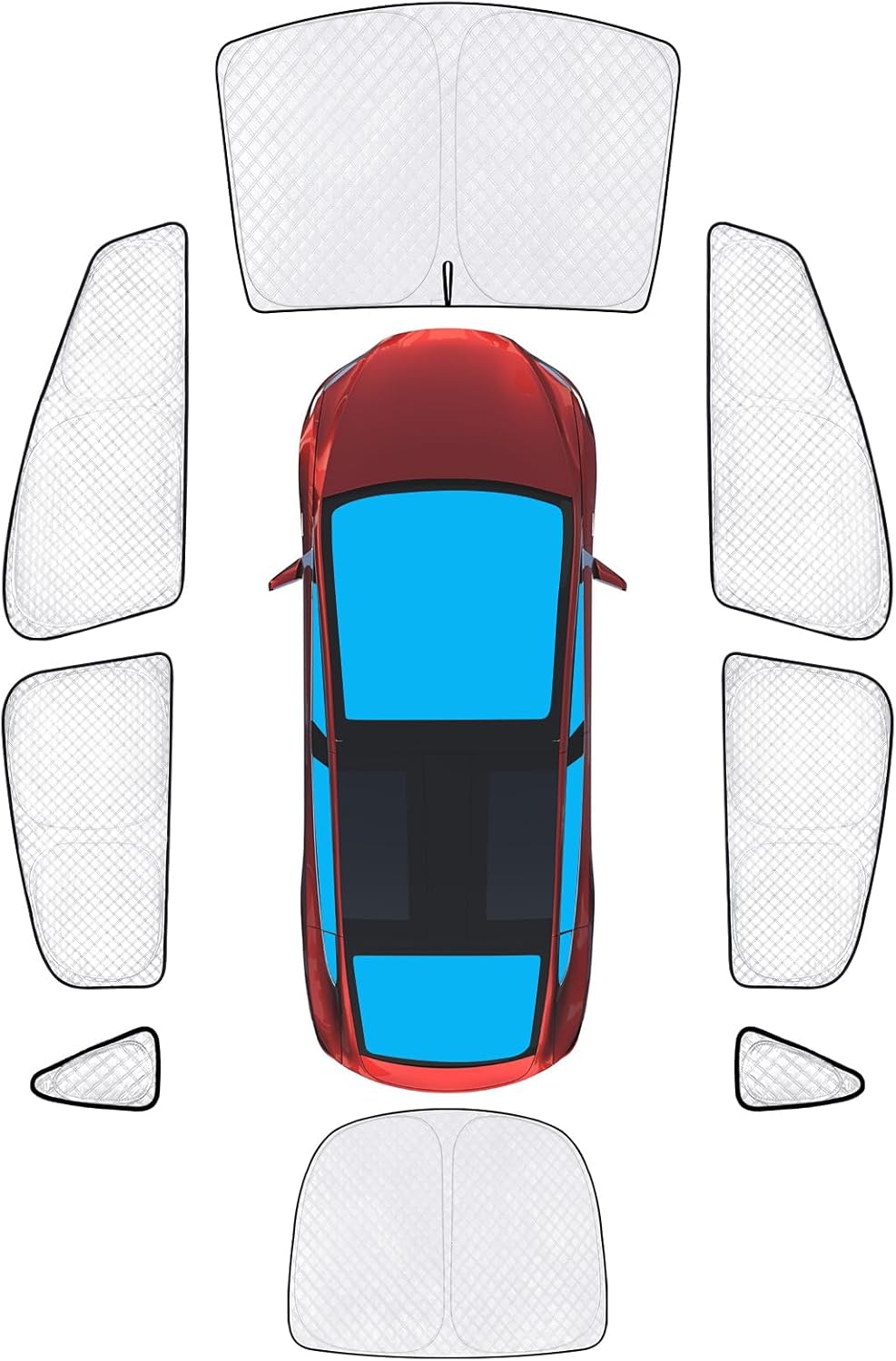 Custom Fit Full Window Sun Shades for Tesla Model X 2016-2025