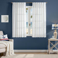 JINCHAN Blue and White Striped Curtains for Modern Farmhouse