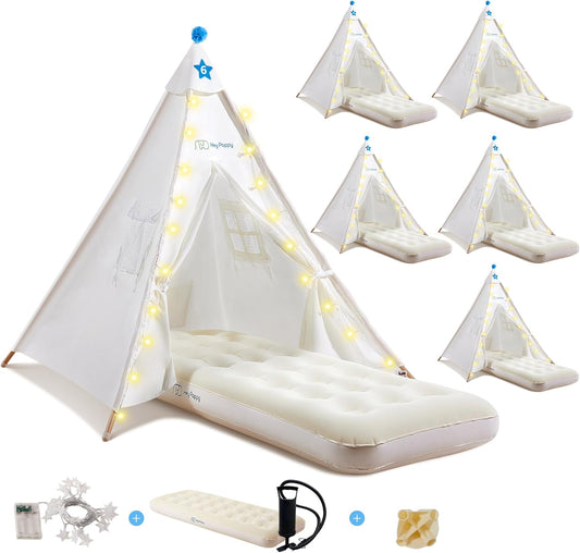 Inflatable Teepee Tent Kids Combo - Sleep & Play Deluxe