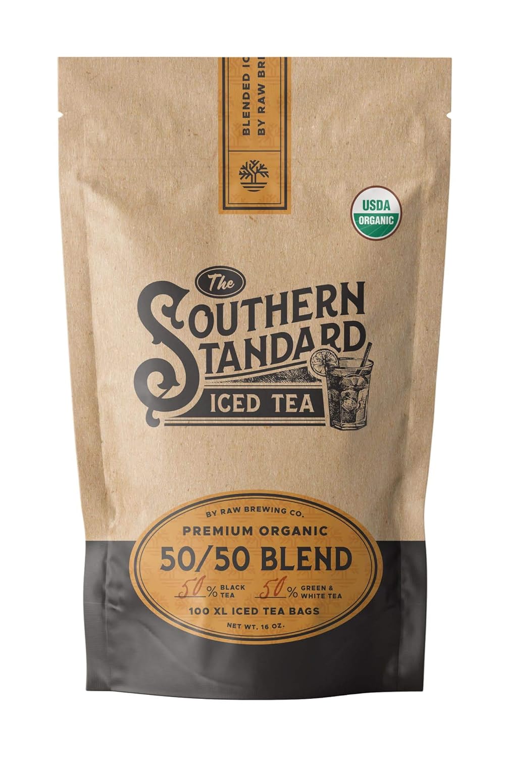 Premium 50/50 Blend Iced Tea Bags - Raw Brewing Co.