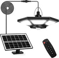 VSATEN 180 LED Solar Shed Light with Remote Control for Outdoor Use