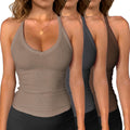 iGENJUN Workout Tops for Women Racerback V Neck Tank - Slim Fit