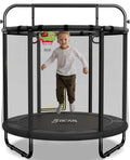 BCAN 55ft Trampoline for Kids with Enclosure Net - Safe Indoor Fun