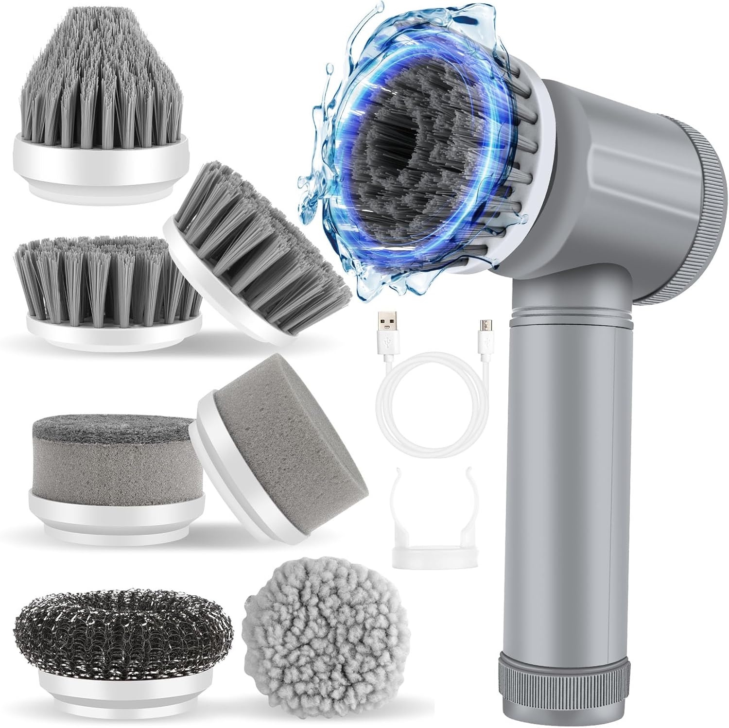 Portable Electric Scrubber for Effortless Cleaning Tasks