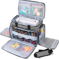 Gray Sewing Machine Case with Removable Pad - Travel Carry Bag