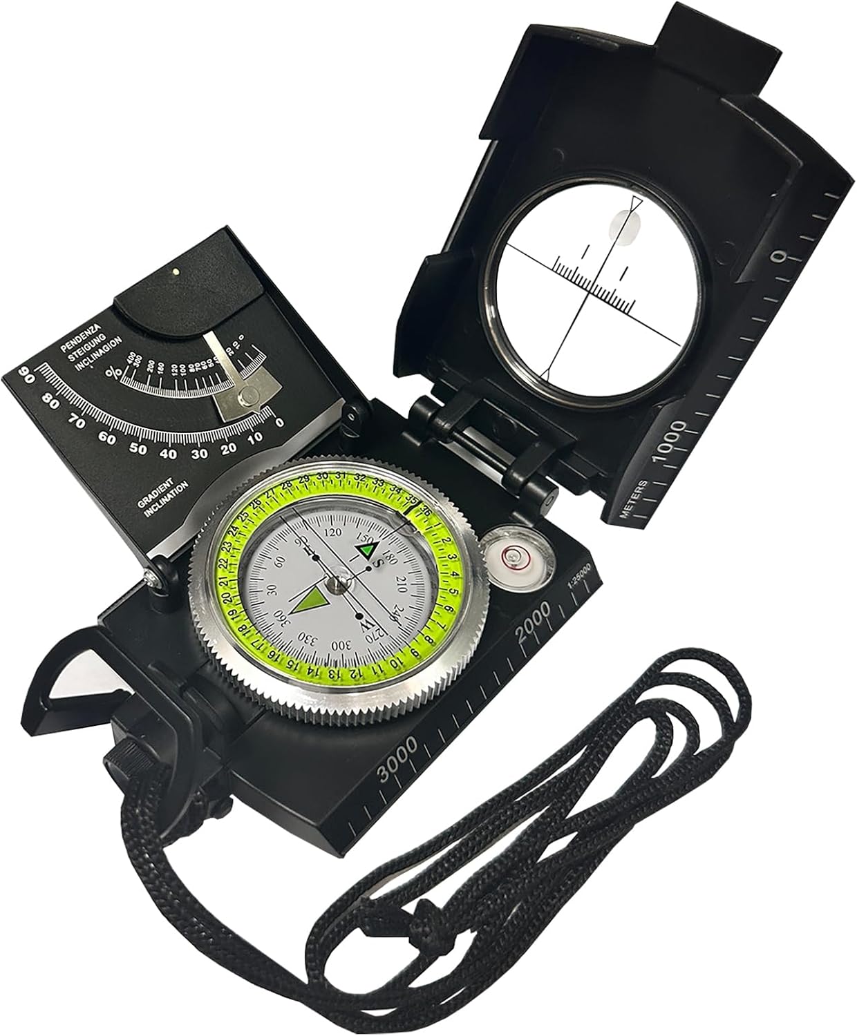 Professional military compass for precise hiking