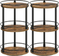 Spice Rack Set of 2 Lazy Susan Organizer - 3-Tier Turntable