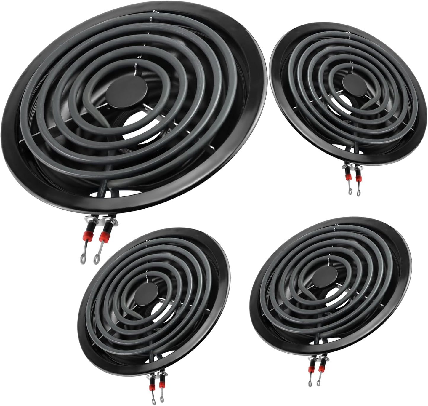 Burner Drip Pan Bowls and Electric Stove Burners Kit for Cooking