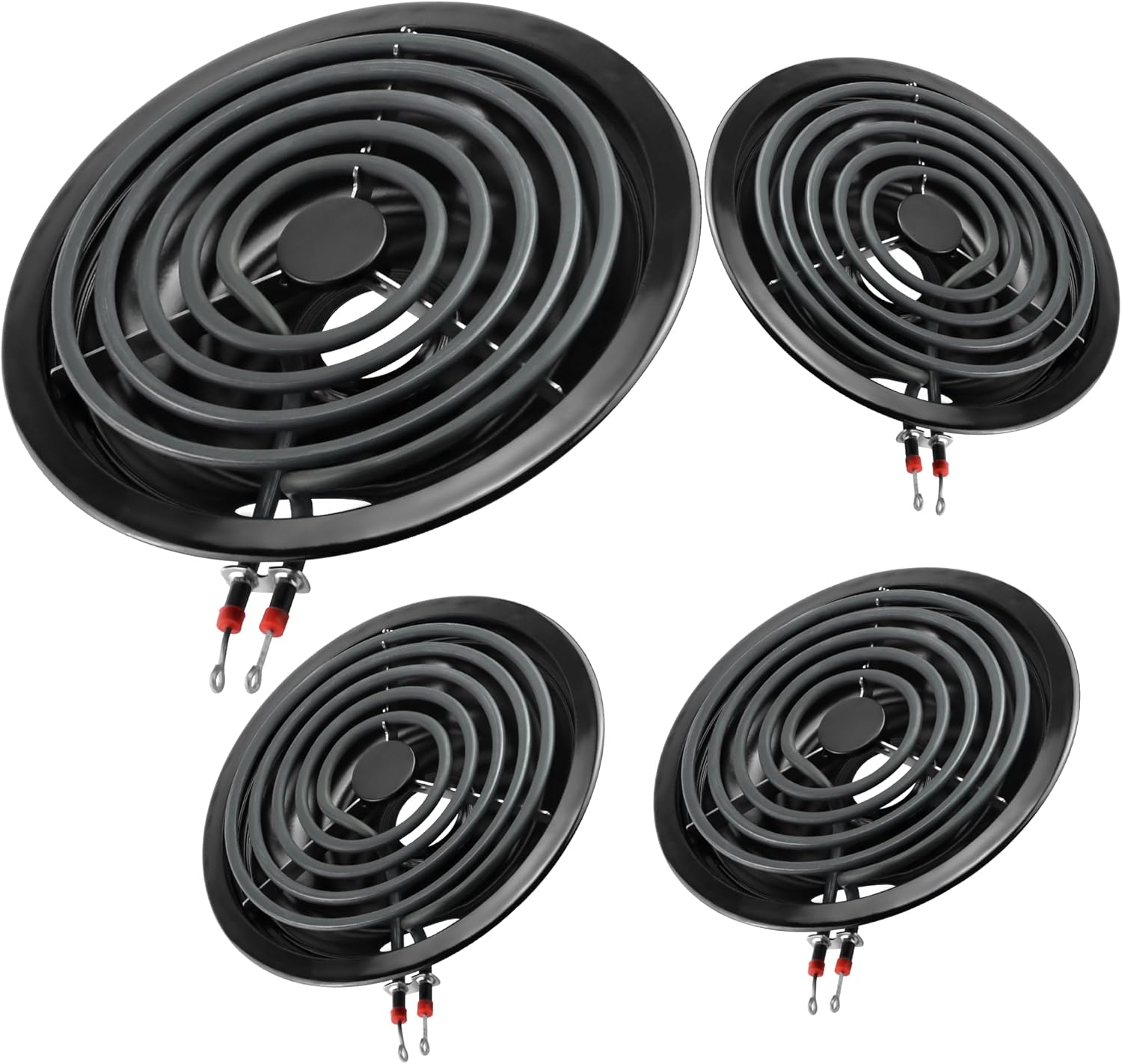Burner Drip Pan Bowls and Electric Stove Burners Kit for Cooking
