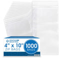 Spartan Industrial 4 X 10 Clear Reclosable Zip Plastic Bags