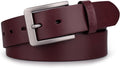 Buffway Mens Full Grain Leather Belt 1.5 in Wide - Durable Everyday