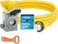 Kohree 50 Amp Generator Cord and Inlet Box Kit - Heavy Duty 15ft