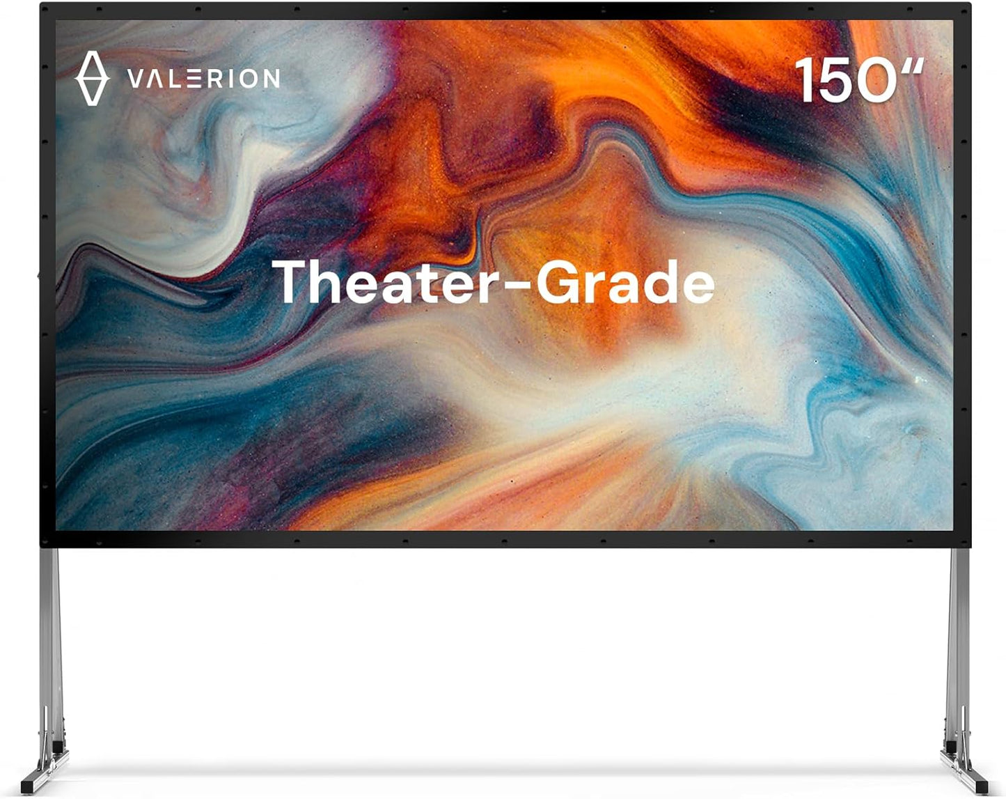 150 Outdoor Projector Screen with Stand for Easy Setup