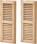 White Oak Floor Register 4x12 in Drop In Vent Pack of 2 - Unfinished