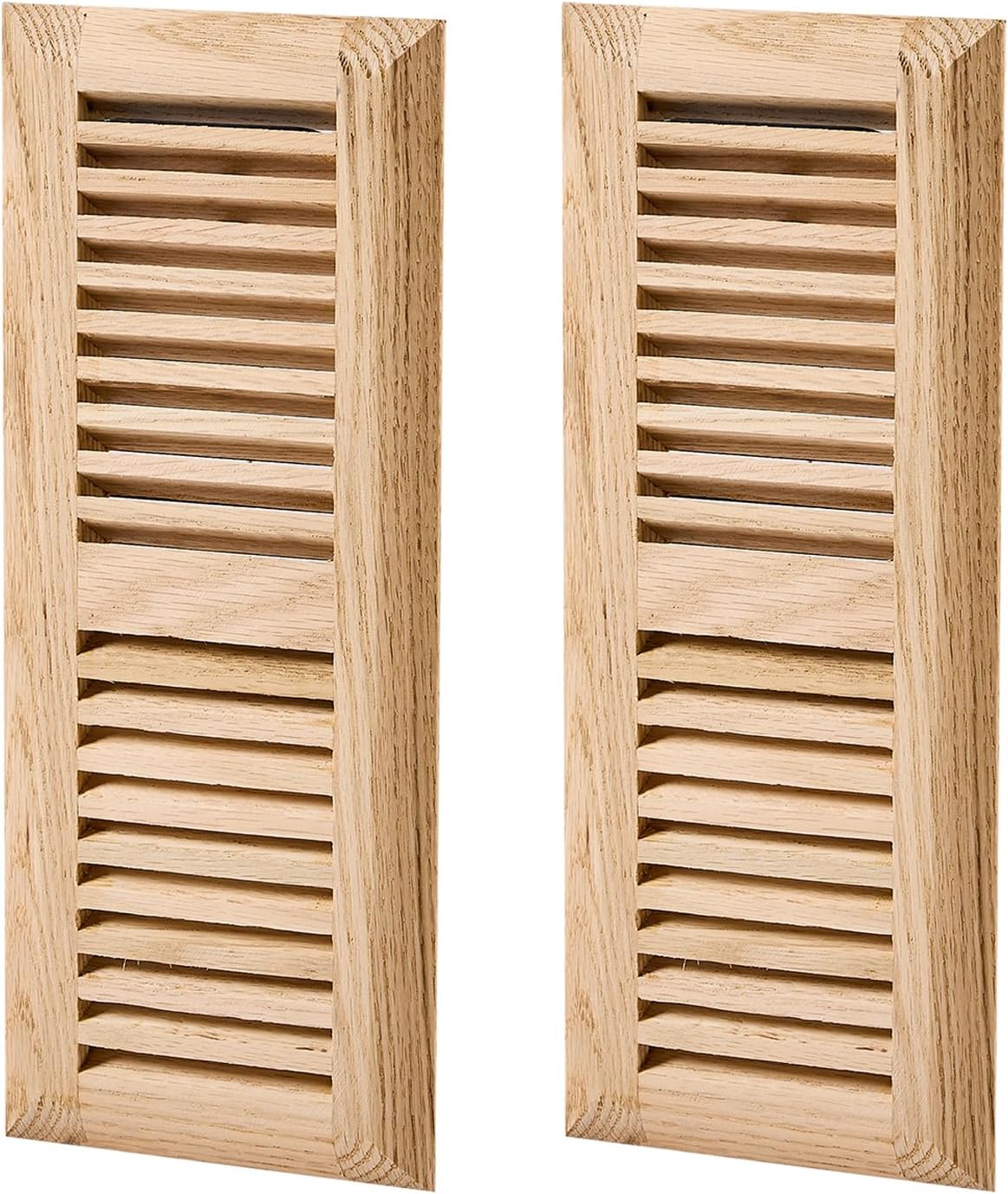 Homewell 2 Pcs White Oak Wood Floor Register for Ducts