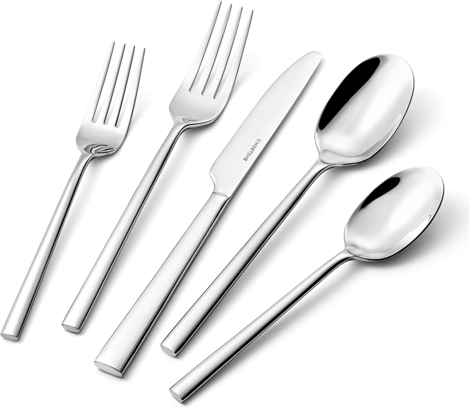 KINGSTONE Silverware Set - 20-Piece Premium Stainless Steel Cutlery