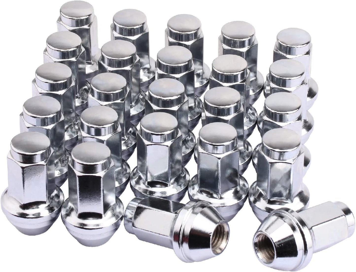 Set of 24 Large Acorn Seat Lug Nuts for F150 Expedition Navigator